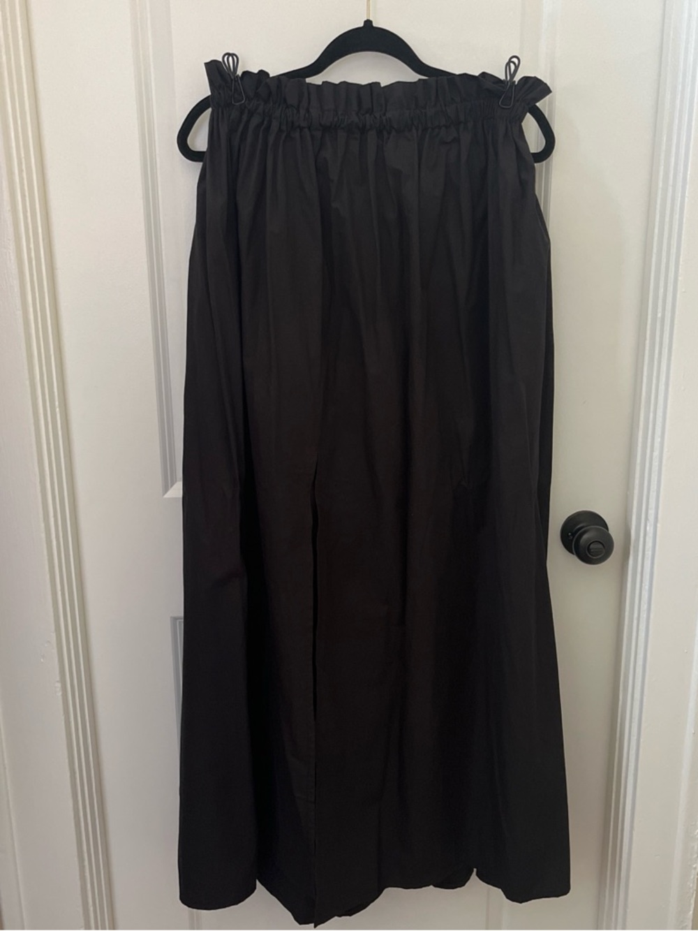 Black Poplin Skirt